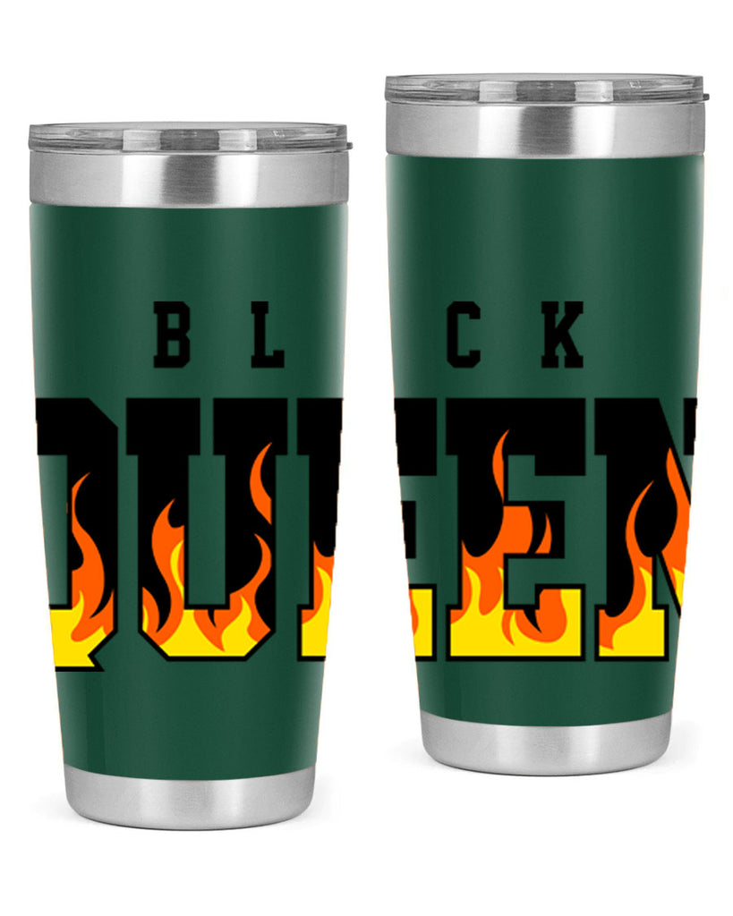 black queen flames 220#- black words phrases- Cotton Tank