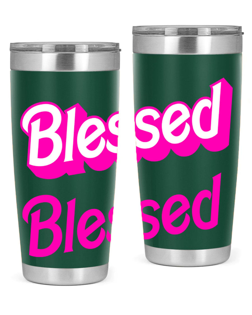 blessed barbie 193#- black words phrases- Cotton Tank