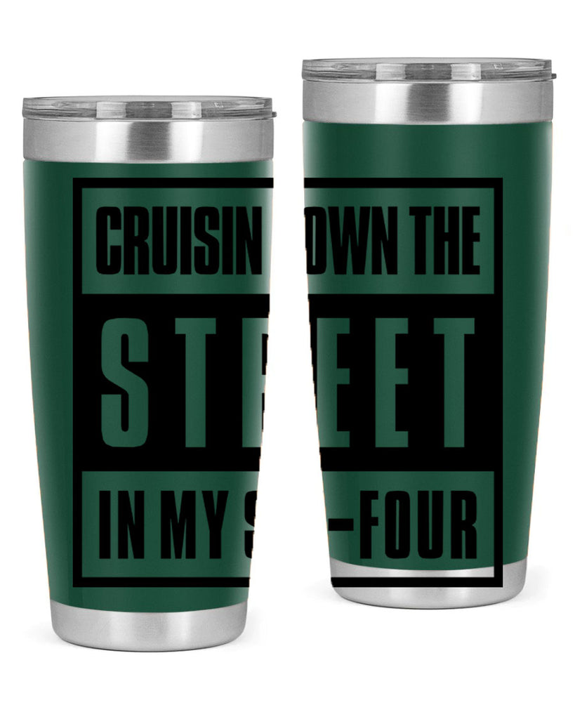 cruisin down the street 181#- black words phrases- Cotton Tank