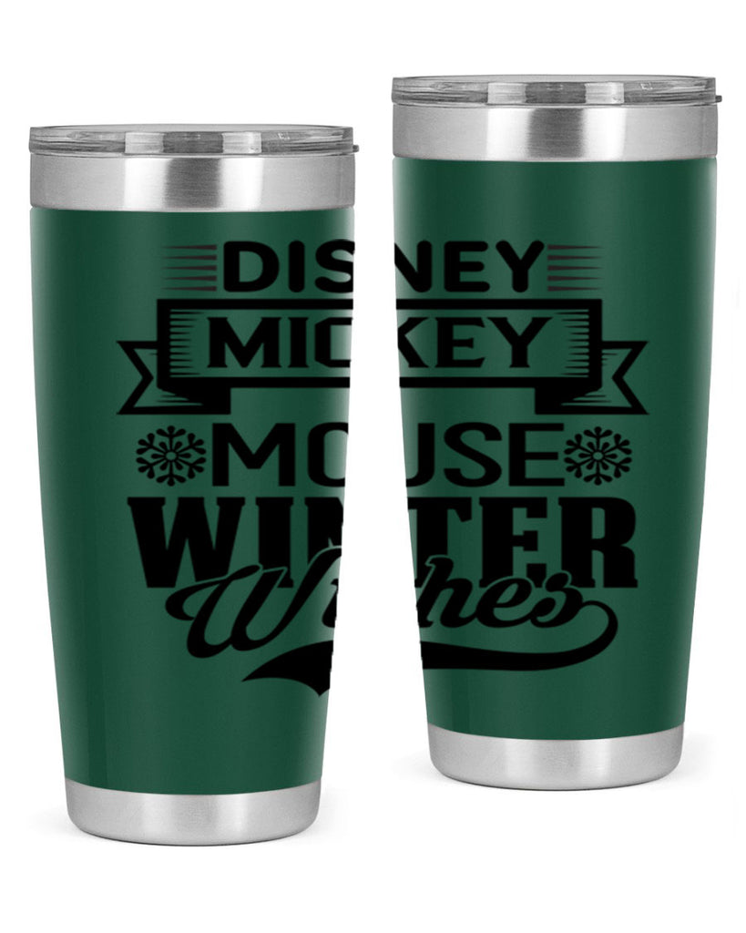 disney mickey mouse winter wishes 93#- winter- Tumbler