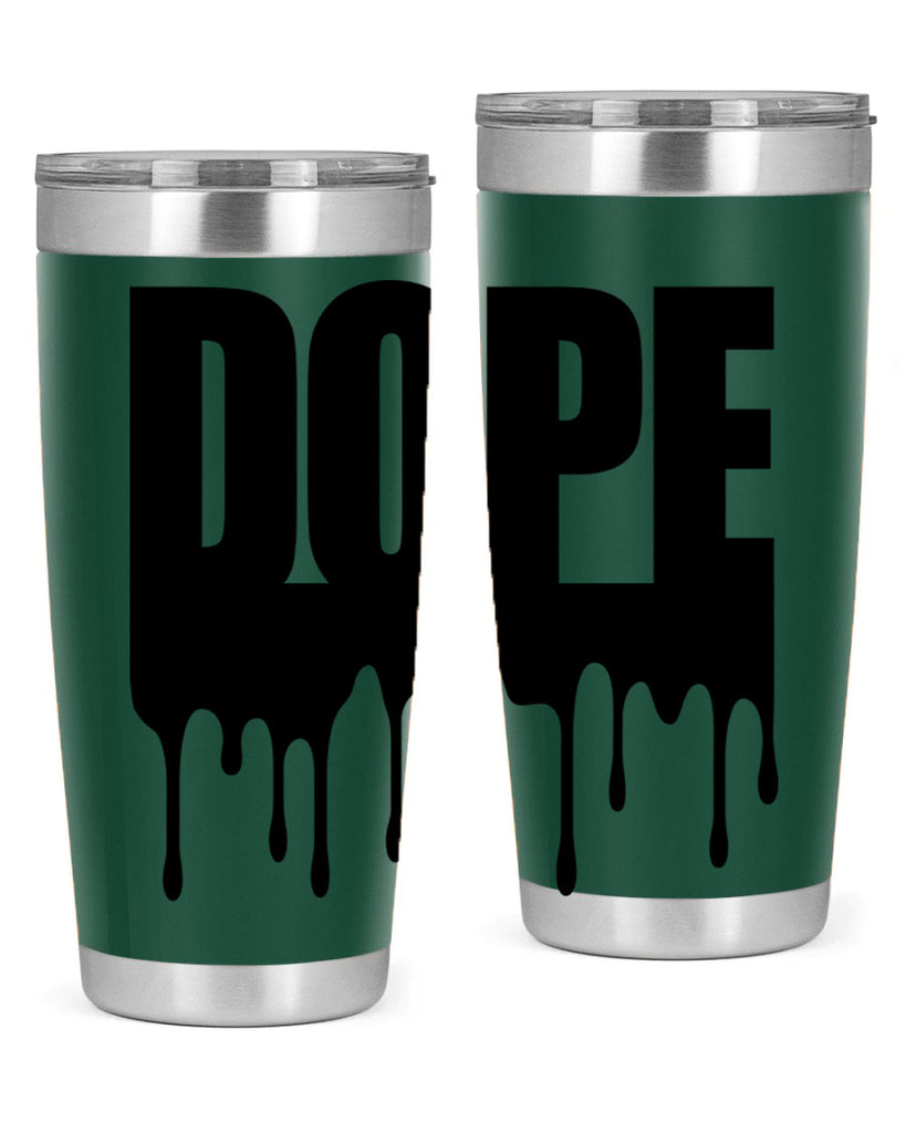dope drip 166#- black words phrases- Cotton Tank