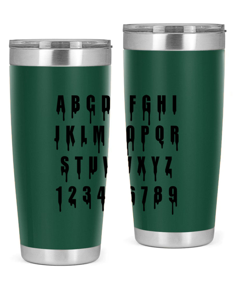 drip font 164#- black words phrases- Cotton Tank