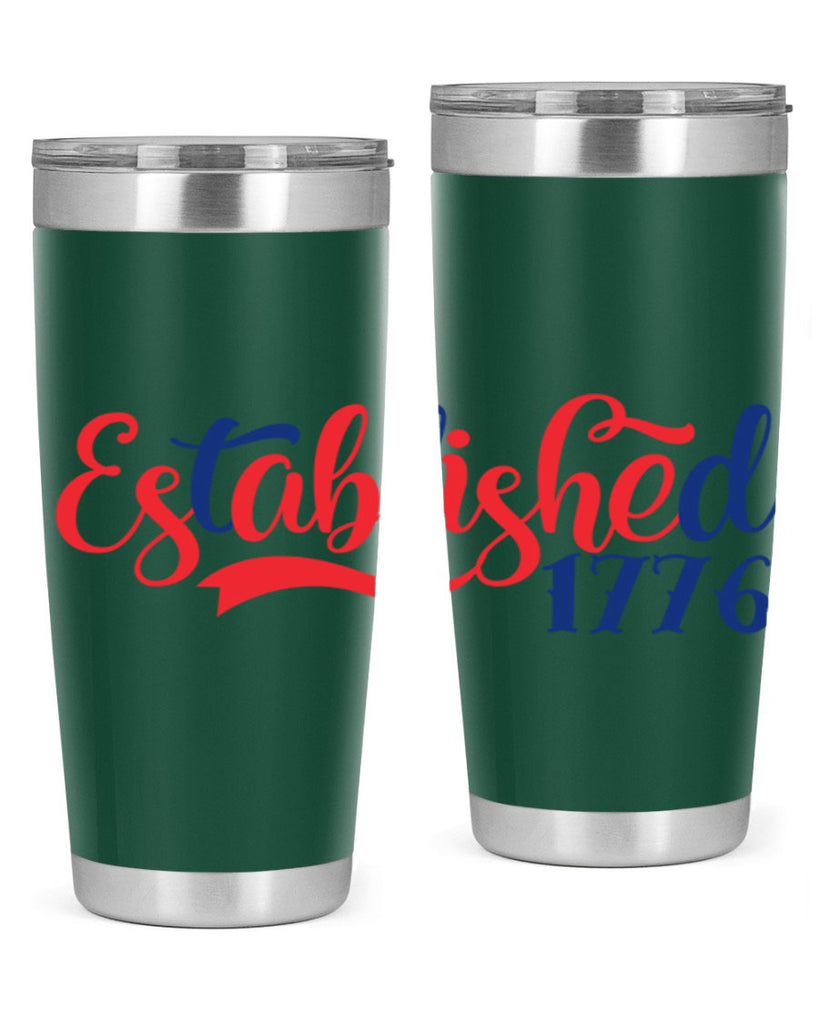 established Style 46#- Fourt Of July- Tumbler