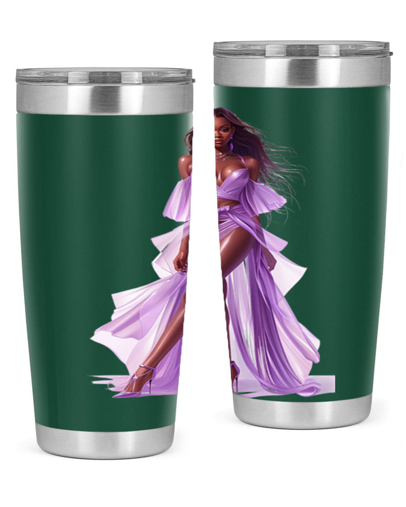 fashion girl in lavender 60#- fashion- Cotton Tank