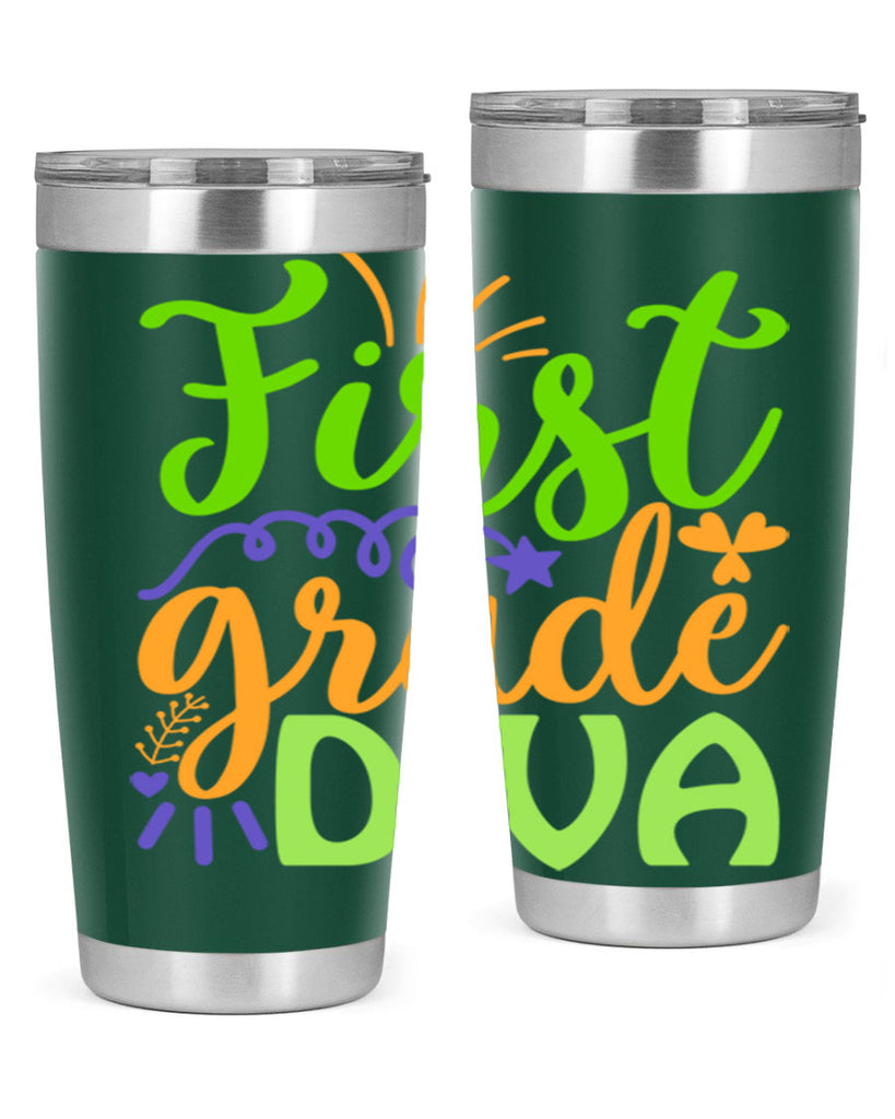 first grade diva 21#- mardi gras- Tumbler