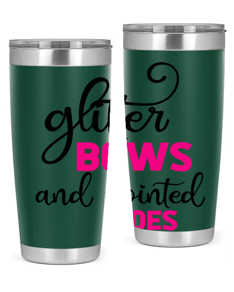 glitter bows and pointed toes 41#- ballet- Tumbler