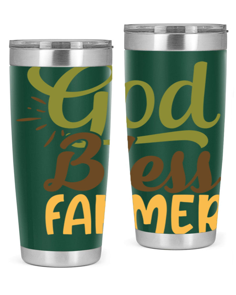 god bless farmer 10#- farming and gardening- Tumbler