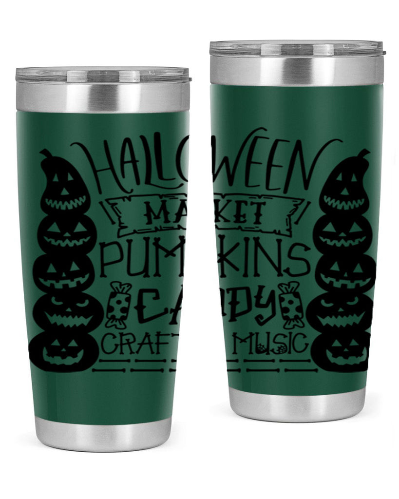 halloween market pumpkins candy 73#- halloween- Tumbler