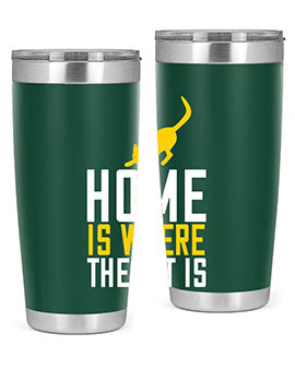 home is where the cat is Style 49#- cat- Tumbler