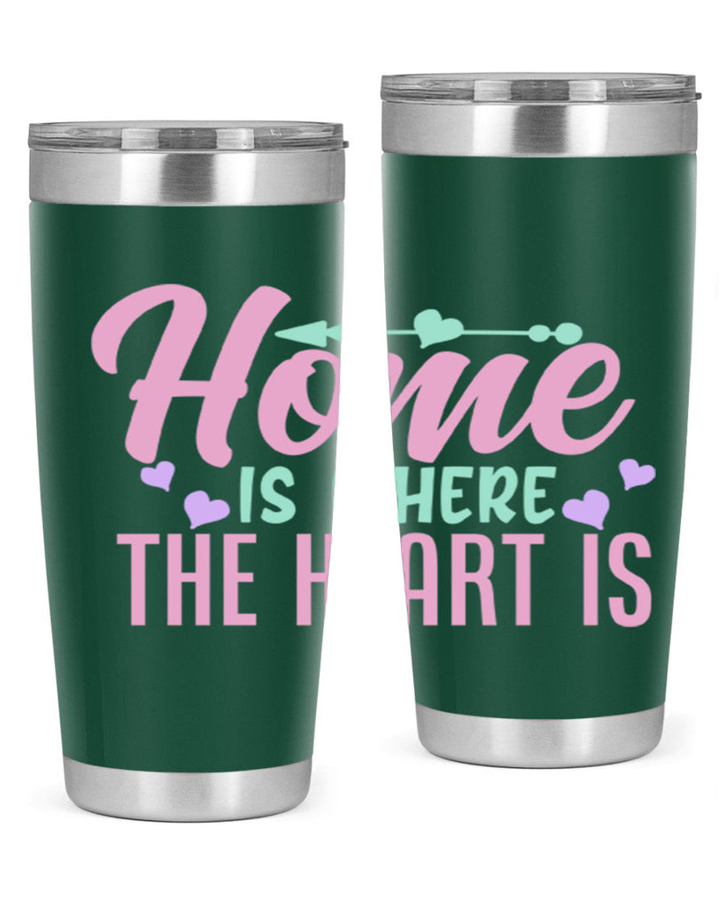 home is where the heart is 39#- home- Tumbler