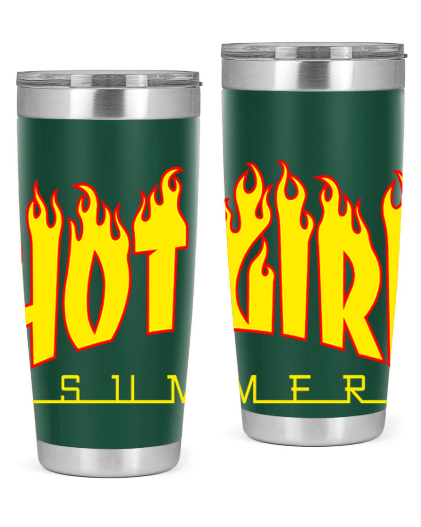 hot girl  summer fire 123#- black words phrases- Cotton Tank