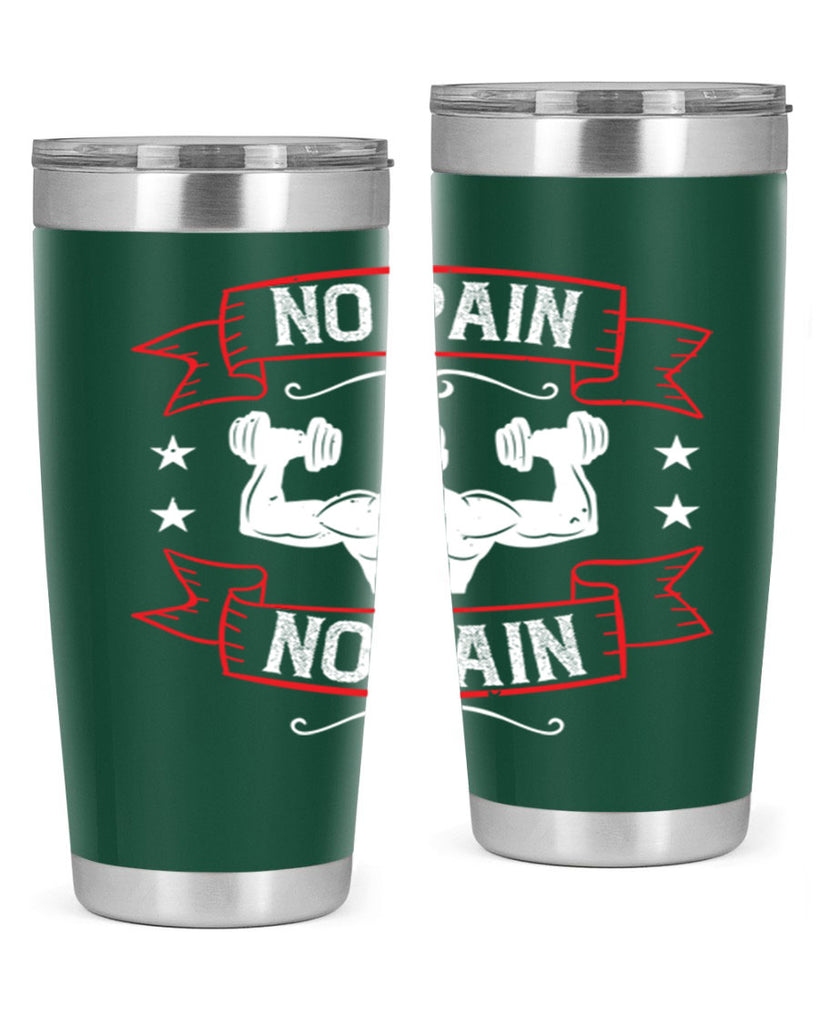 no pain no gain 82#- gym- Tumbler