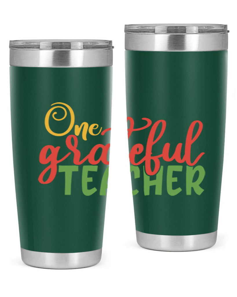 one grateful teacher Style 168#- teacher- tumbler