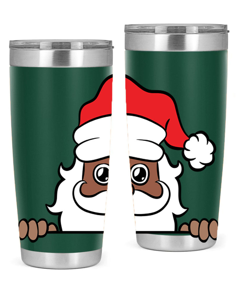 peekaboo black santa 19#- black men - boys- tumbler