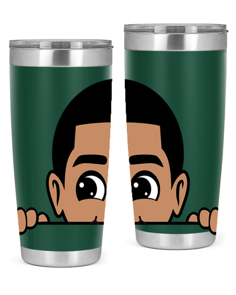 peekaboo boy 17#- black men - boys- tumbler