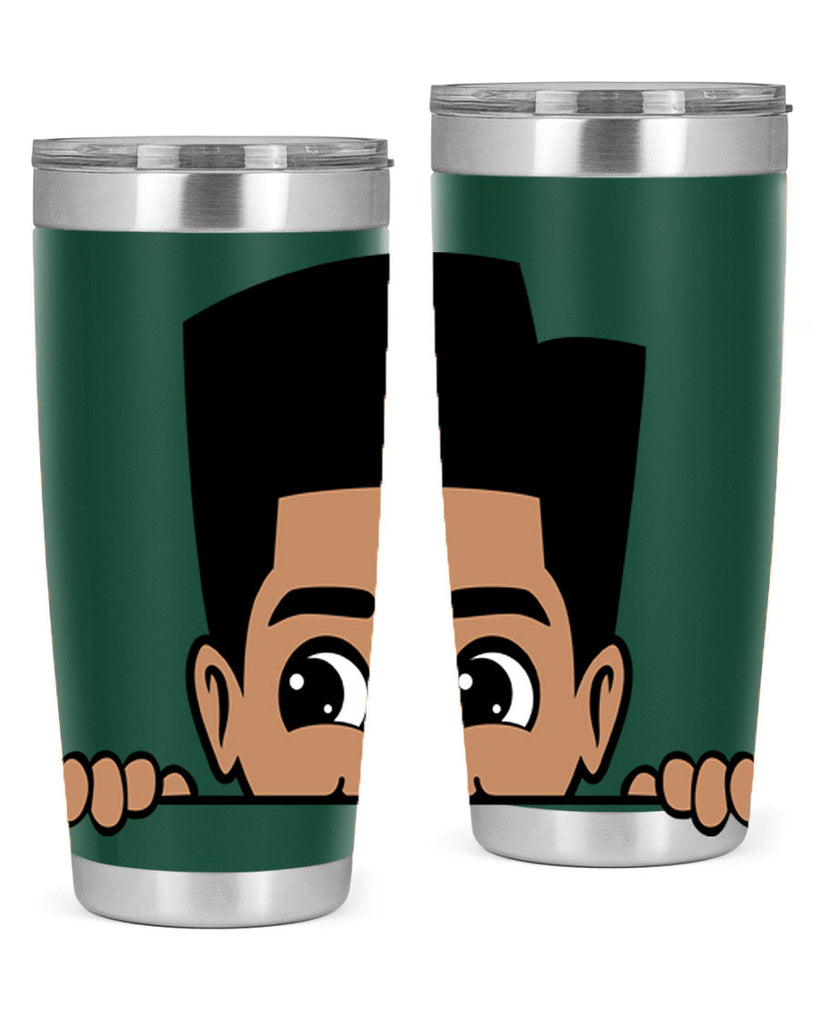 peekaboo boy 18#- black men - boys- tumbler