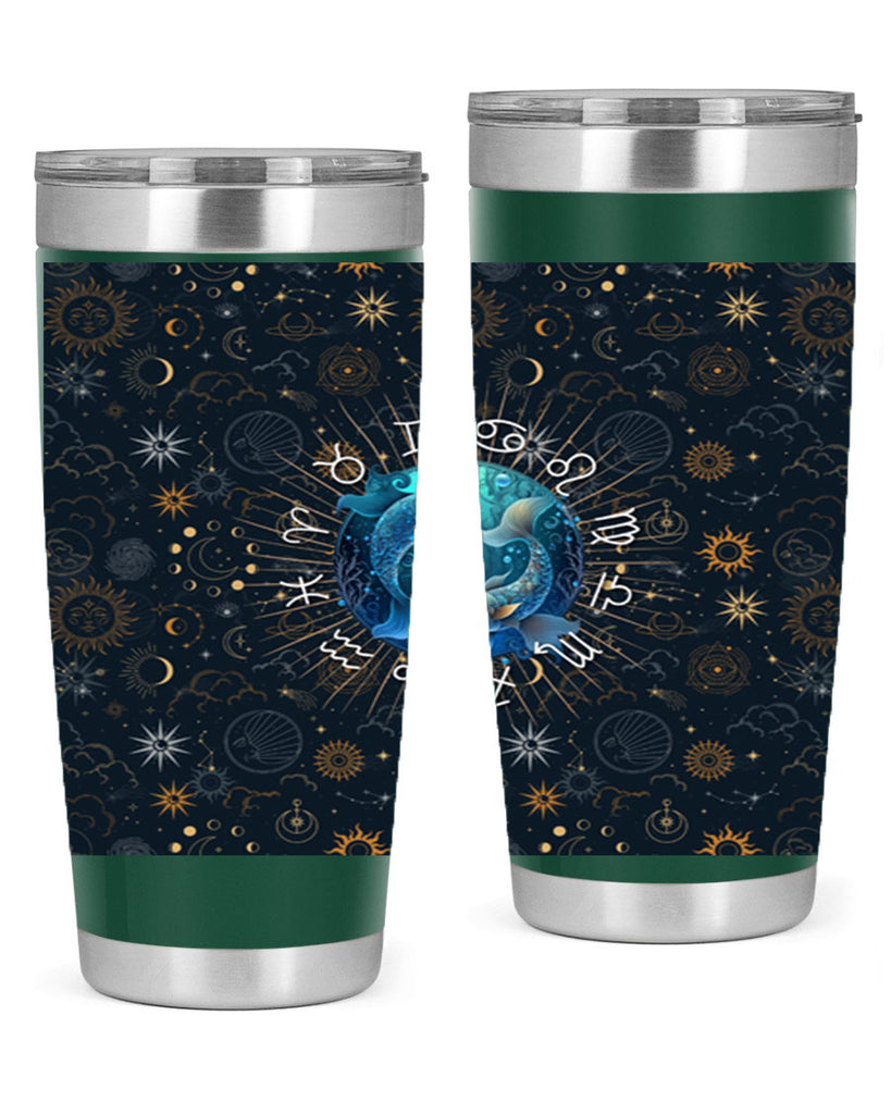 pisces Straight 366#- zodiac- Tumbler