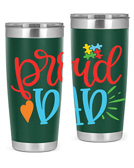 proud dad Style 36#- autism- Tumbler