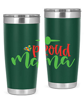 proud mama Style 38#- autism- Tumbler