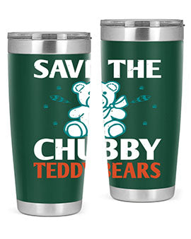 save the chubby teddy bears 28#- Bears- Tumbler