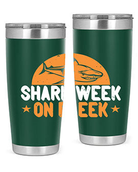 shark week on fleek Style 42#- shark  fish- Tumbler
