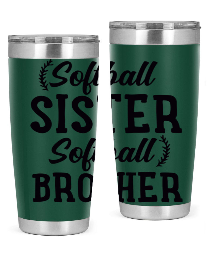 softball sister softball brother 2273#- softball- Tumbler