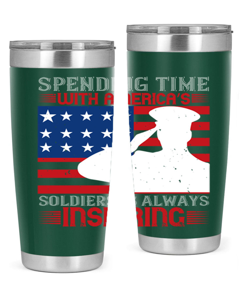 spending time with americas 90#- Veterns Day- Tumbler