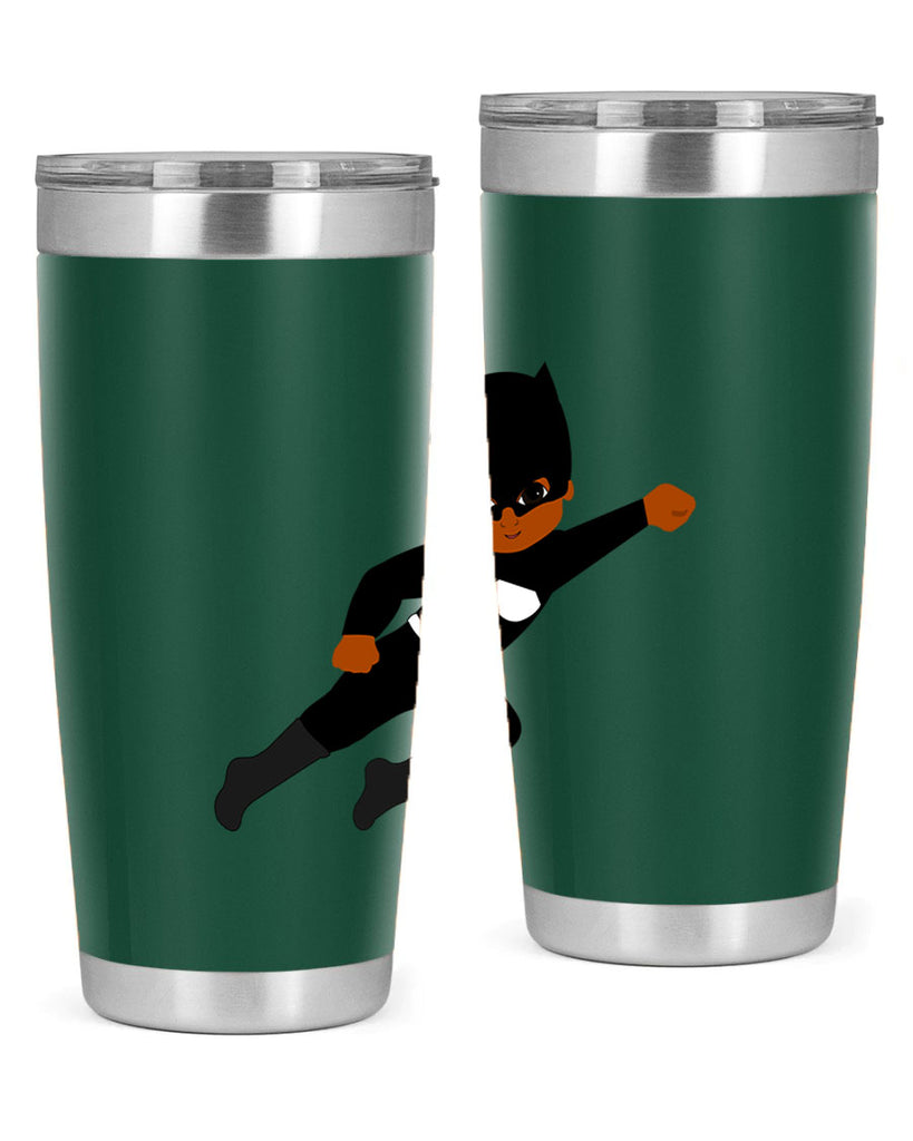 super kid 12#- black men - boys- tumbler