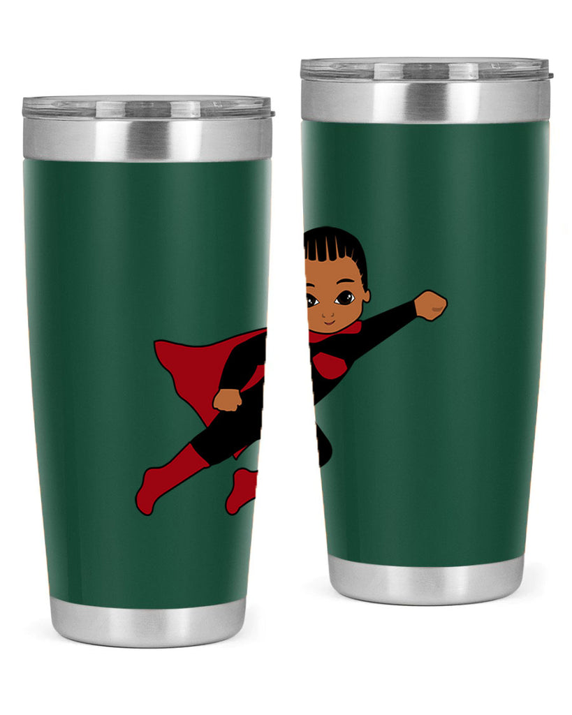 super kid 16#- black men - boys- tumbler