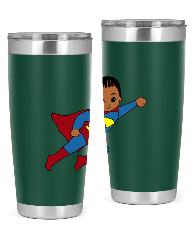 super kid 1#- black men - boys- tumbler