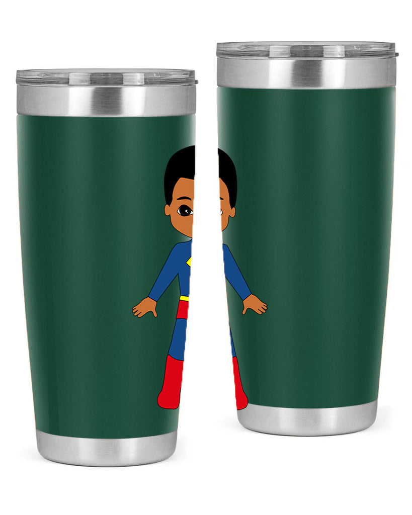 super kid 2#- black men - boys- tumbler