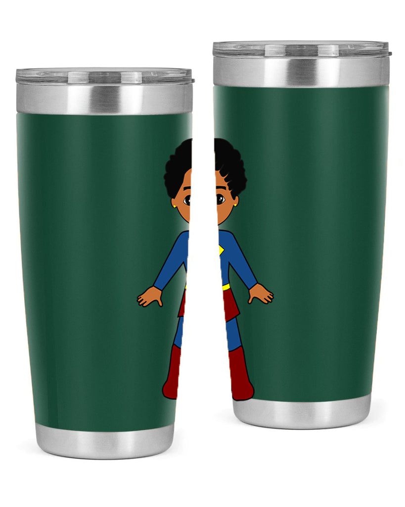 super kid 3#- black men - boys- tumbler
