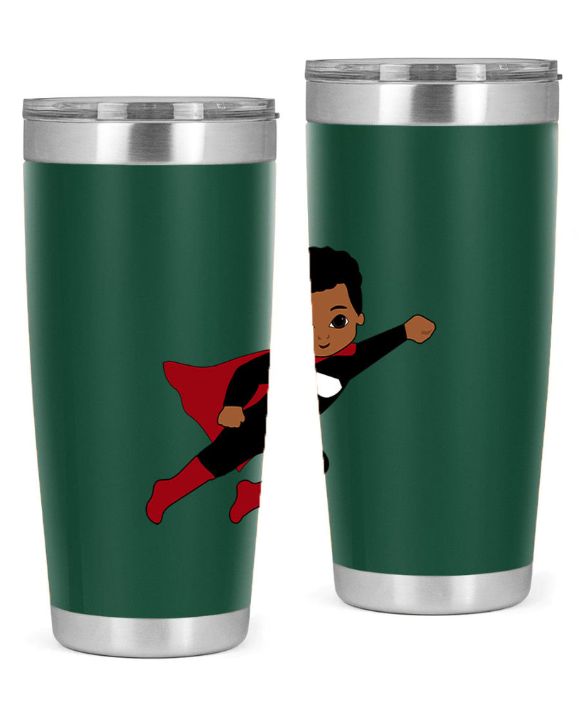 super kid 5#- black men - boys- tumbler
