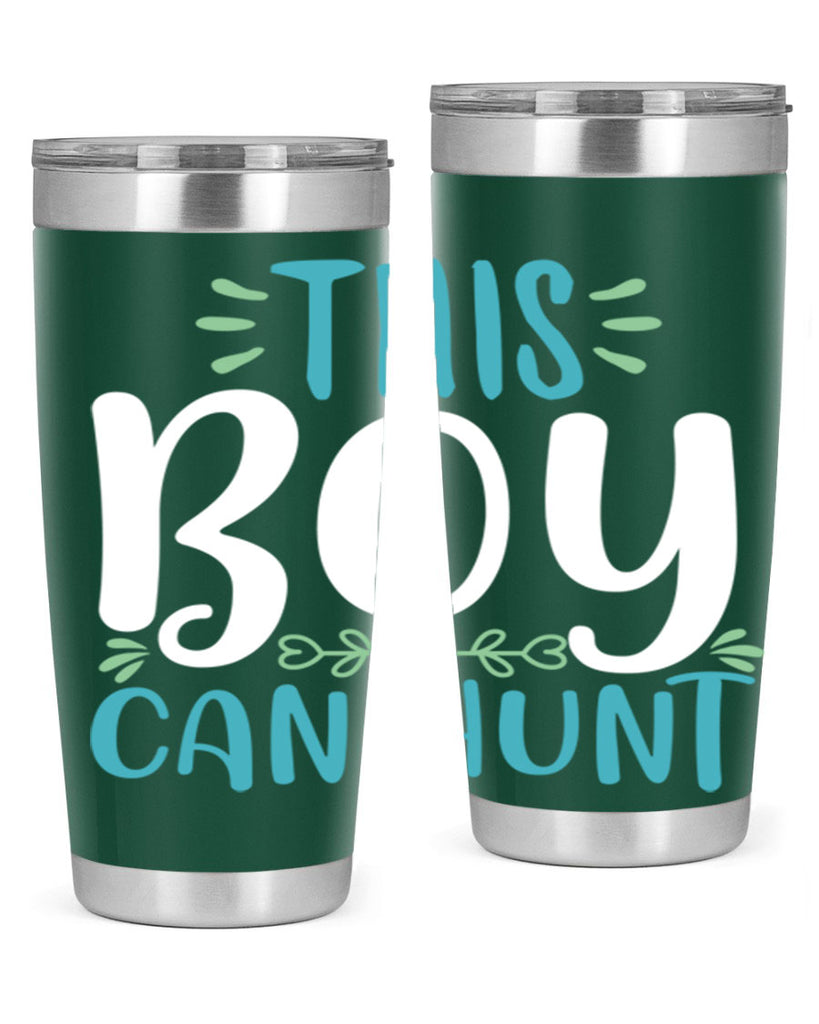 this boy can huntt 1#- easter- Tumbler