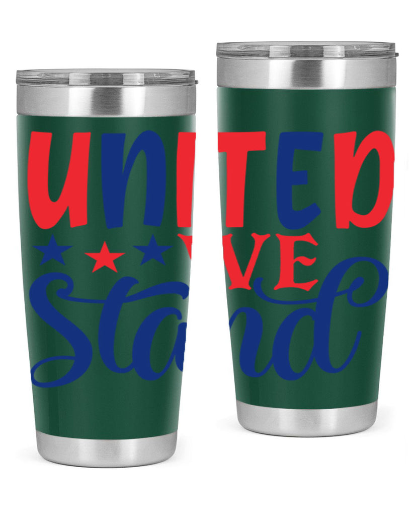 united we stand Style 75#- Fourt Of July- Tumbler