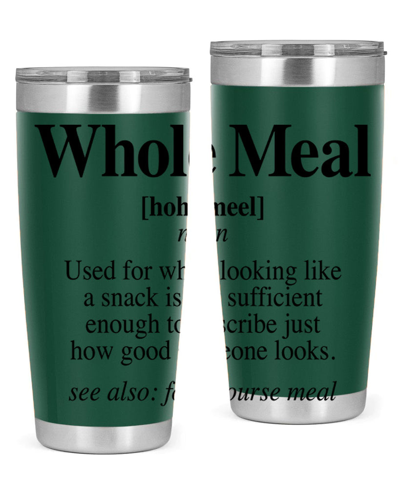 whole meal 10#- black words phrases- Cotton Tank