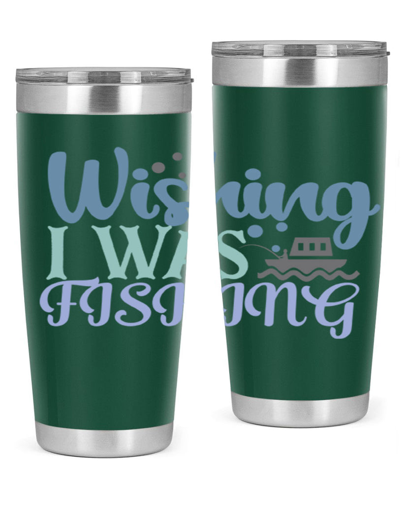 wishing i was fishing 190#- fishing- Tumbler