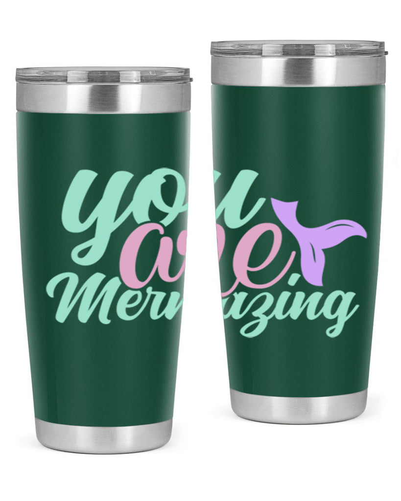 you are mermazing 9#- mermaid- Tumbler