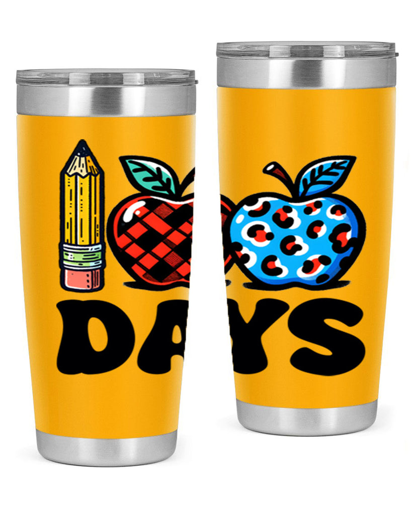 100th day of school Apple 38#- 100 days of school- Tumbler