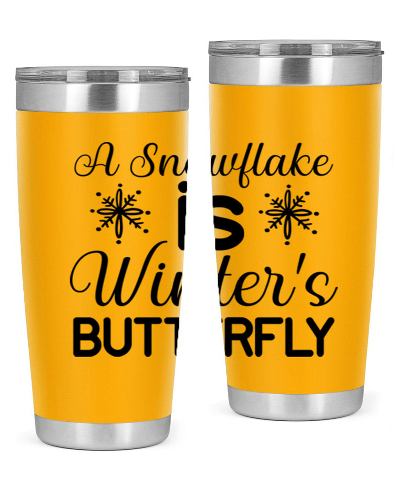 A Snowflake is Winters Butterfly3#- winter- Tumbler