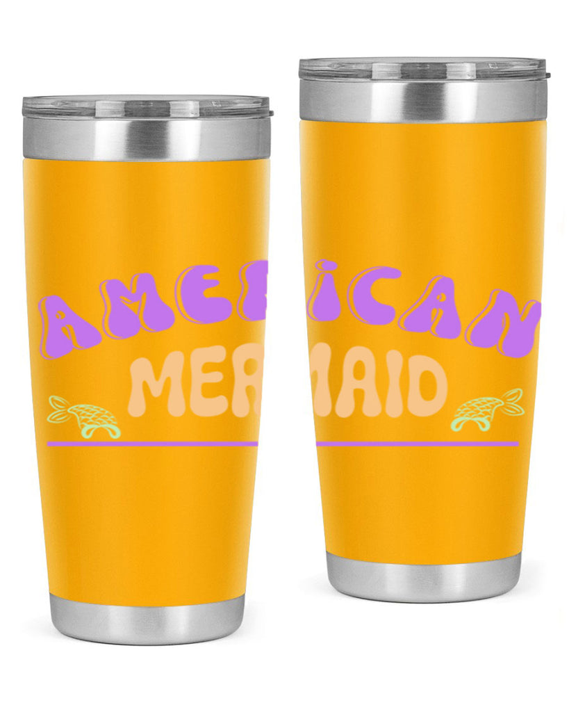American Mermaid 16#- mermaid- Tumbler