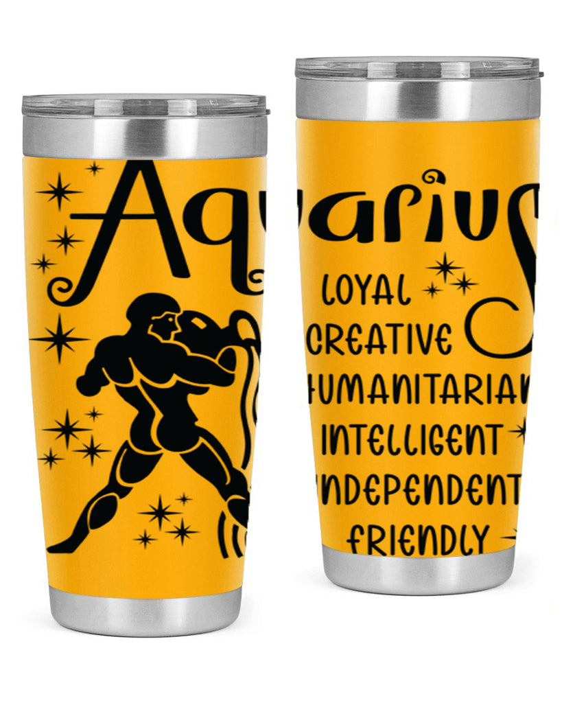 Aquarius 64#- zodiac- Tumbler