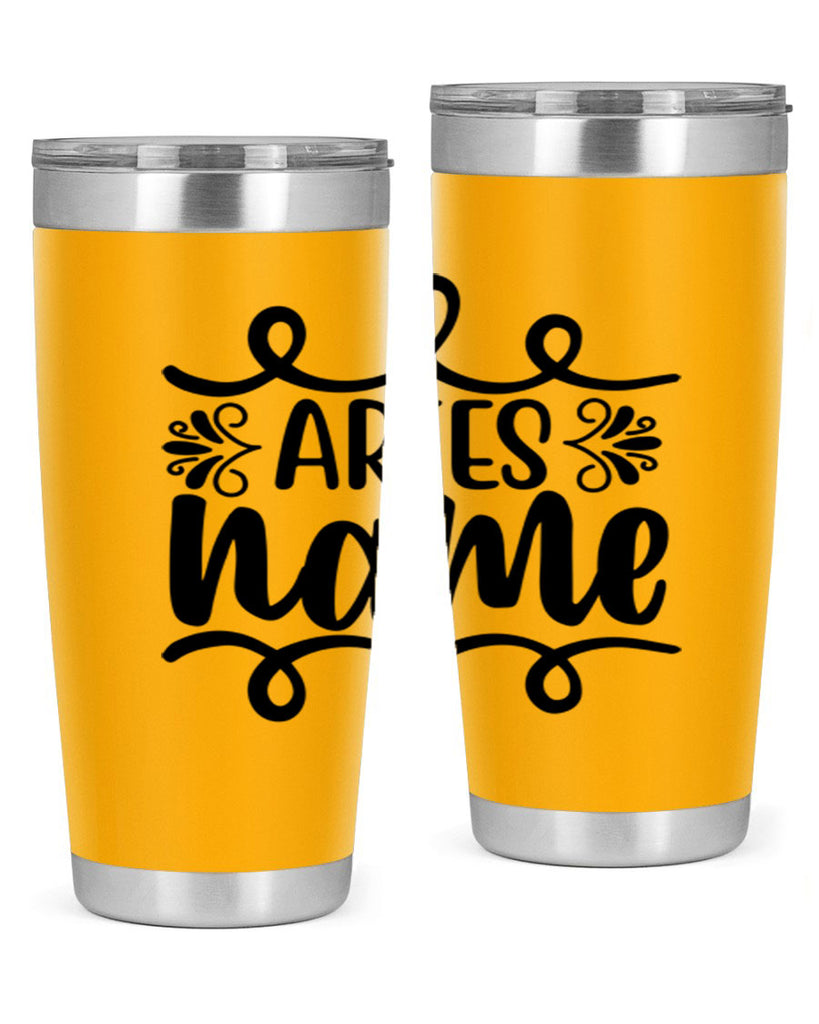 Ariesname 112#- zodiac- Tumbler