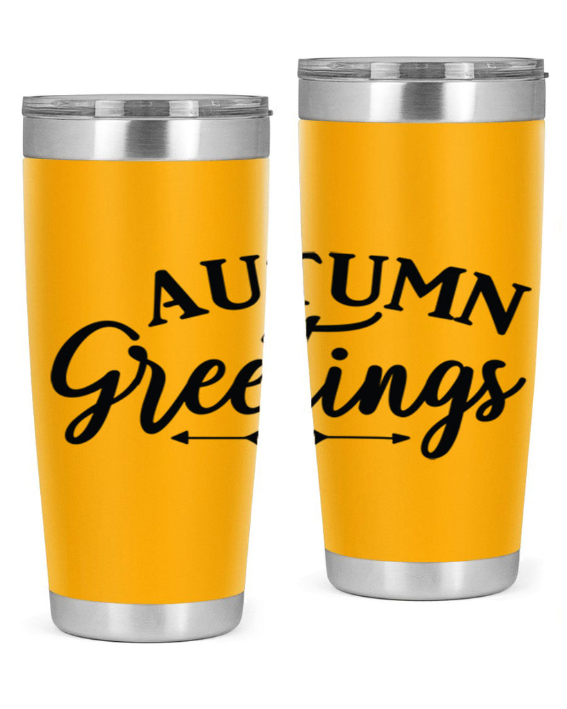 Autumn Greetings 16#- fall- Tumbler