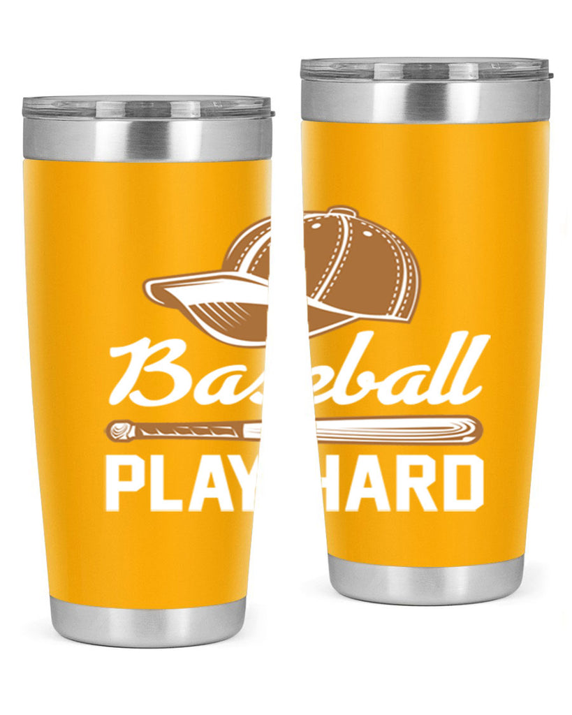 Baseball play 1444#- baseball- Tumbler