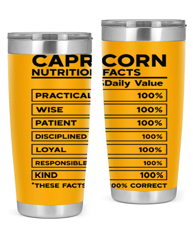 Capricorn Nutrition Facts 185#- zodiac- Tumbler