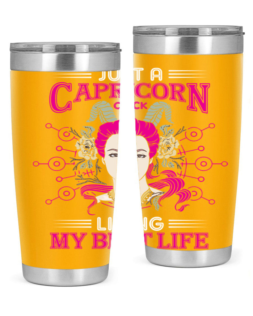 Capricorn chick 193#- zodiac- Tumbler