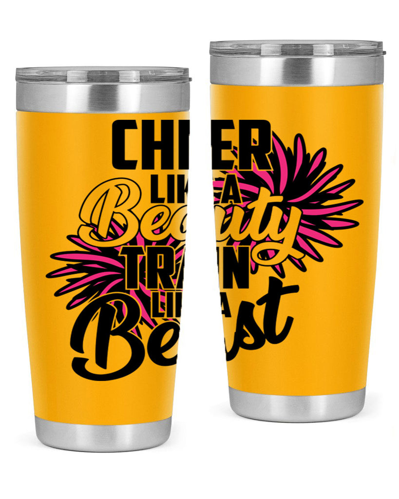 Cheer like a Beauty Train like a Beast 1388#- cheer- Tumbler