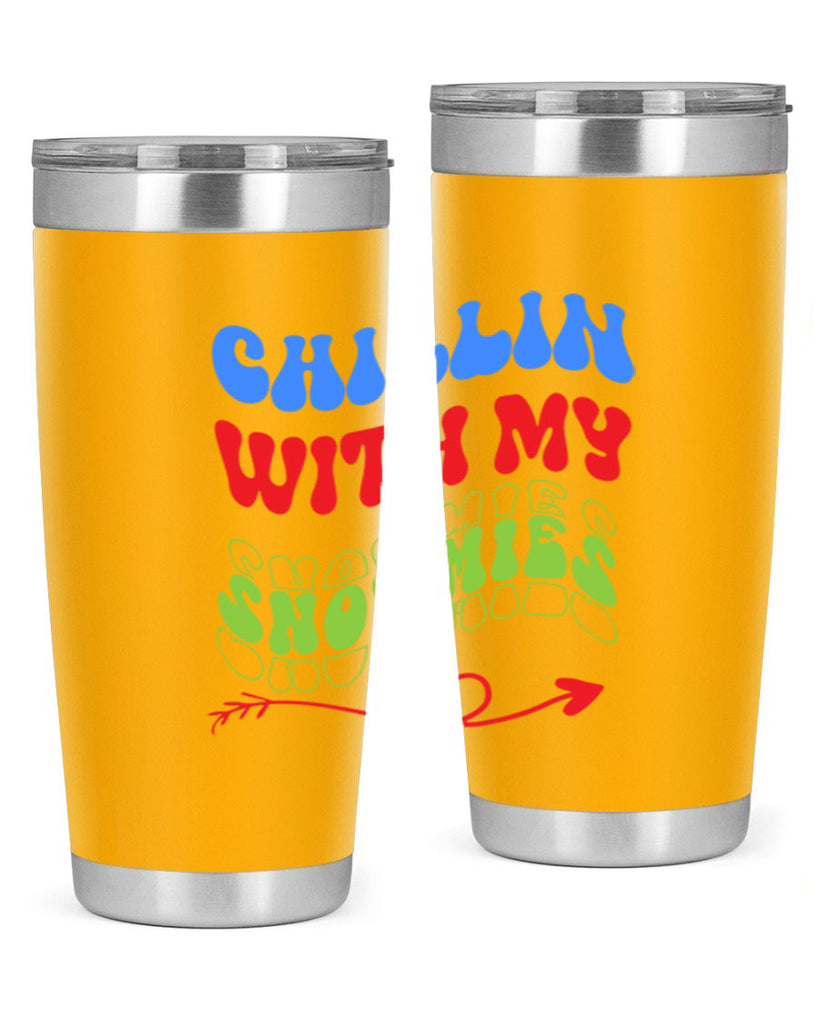 Chillin with my snowmies 42#- winter- Tumbler