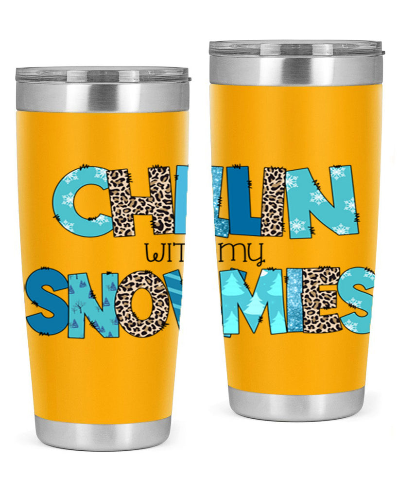 Chillin with my snowmies 43#- winter- Tumbler